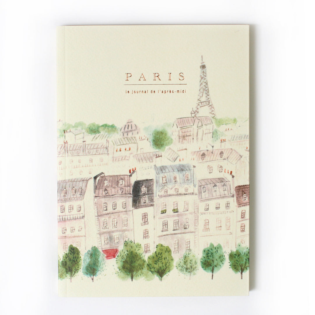 L'apres-Midi Travel Journal 128p. France Paris White Background Photo