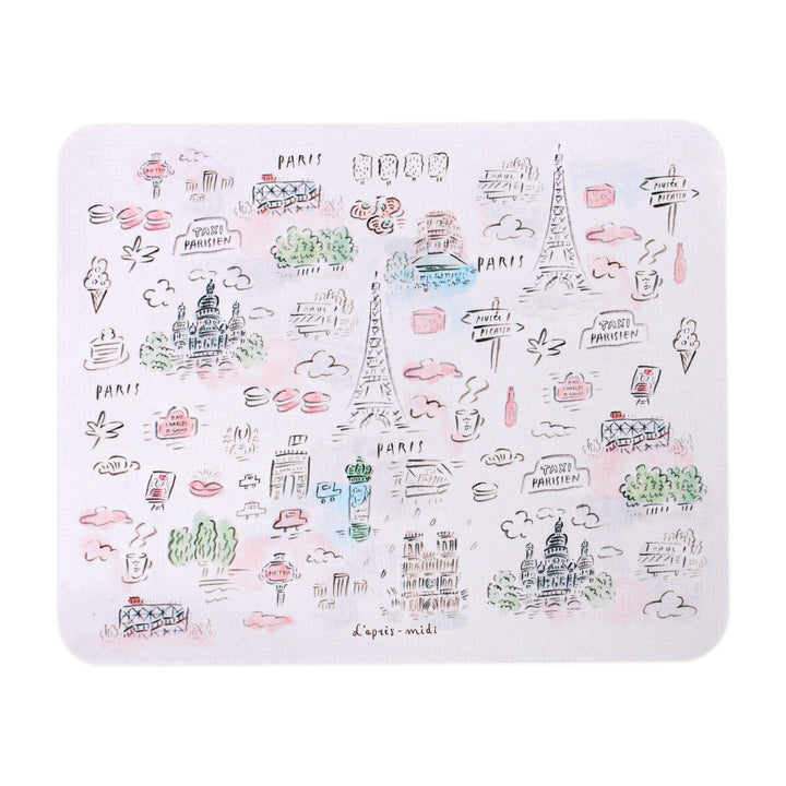 L'apres-Midi Microfiber Mouse Pad Paris Paris Pattern