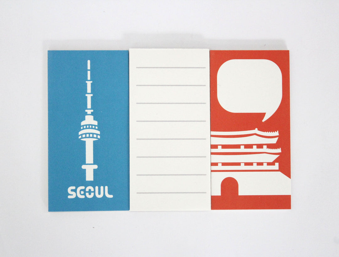 Paperways Gluememo Trio Seoul White Background Photo