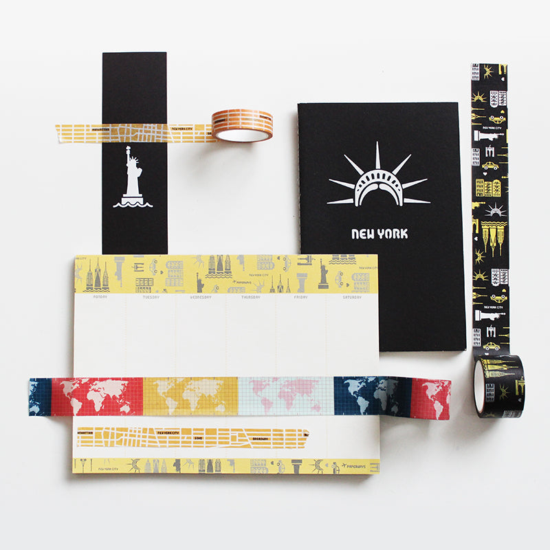 Paperways Masking Tape 0.6 in. NYC Map Lifestyle Photo