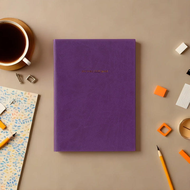 Paperways PIMM Notebook A5 Violet Lifestyle Photo