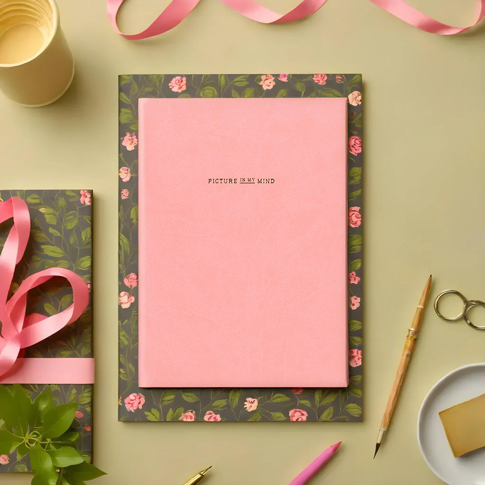 Paperways PIMM Notebook A5 Baby Pink Lifestyle Photo