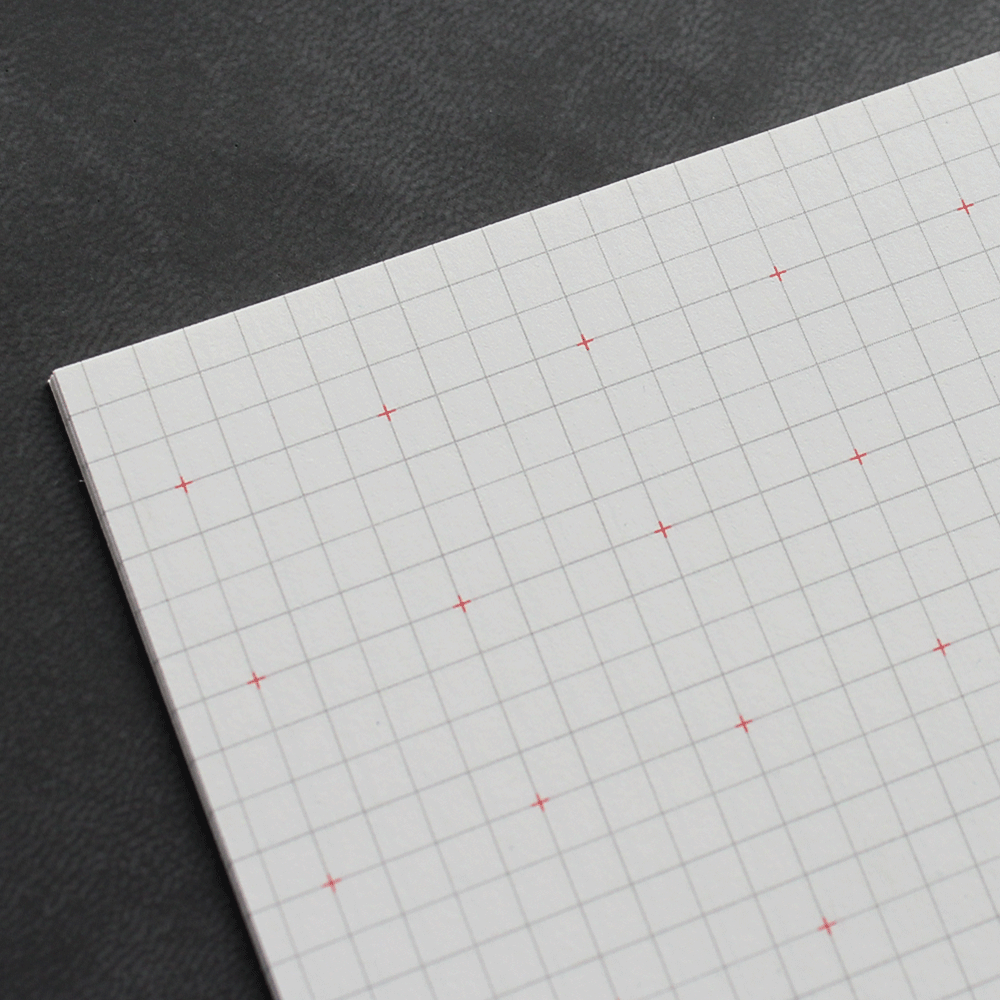 PW Notebook - Cross Grid - Red