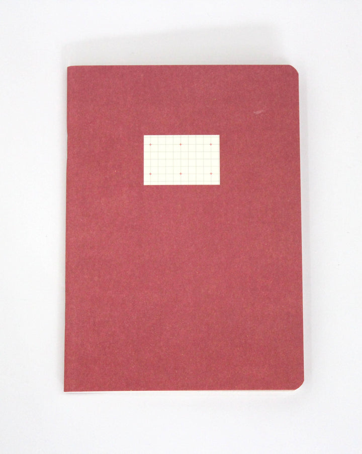 Paperways Compat Notebook Cross Grid Red White Background Photo