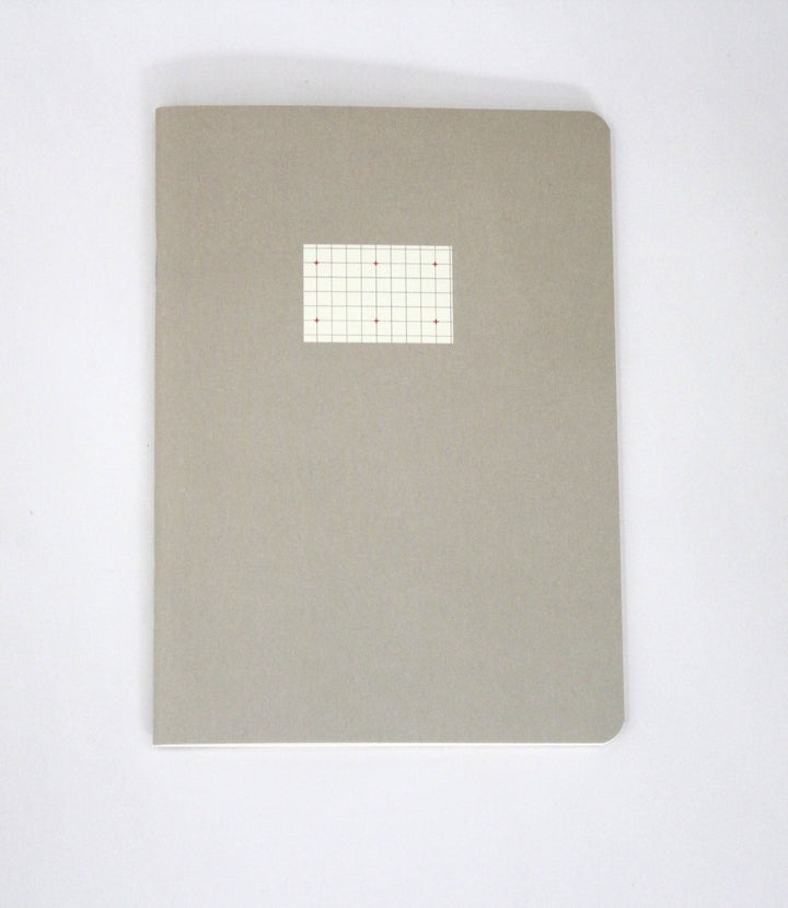 Paperways Compat Notebook Cross Grid Gray White Background Photo