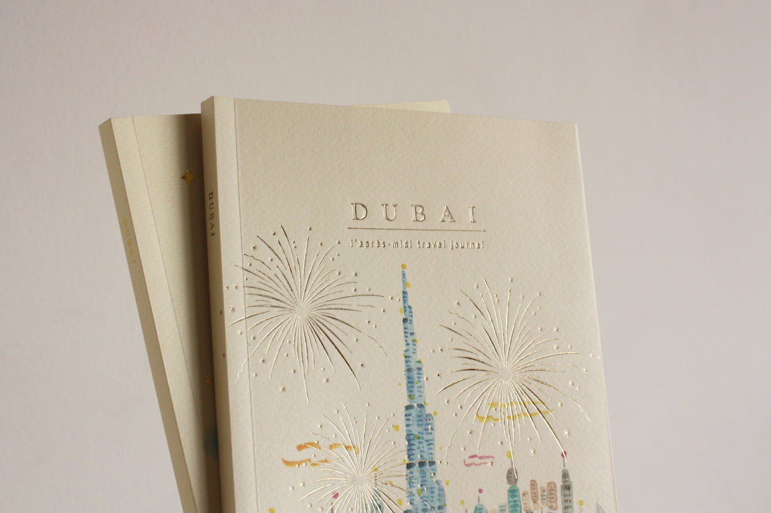 L'apres-Midi Travel Journal 128p. Arab Emirates Dubai Burj Khalifa Lifestyle Photo