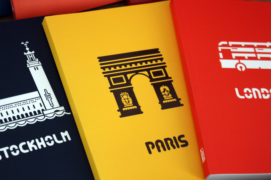 Mini Journal Paris Arc de Triomphe Yellow Close Up Photo