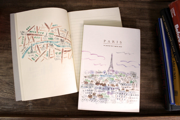 L'apres-Midi Travel Journal 128p. France Paris City Blue Lifestyle Photo