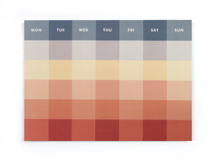 Paperways Palette Monthly Pad Before Sunset White Background Photo