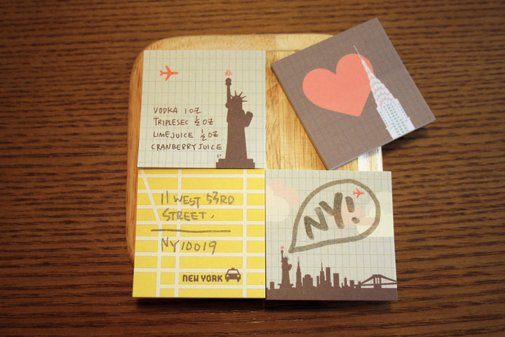 Paperways Gluememo Mini Quad New York City White Background Photo