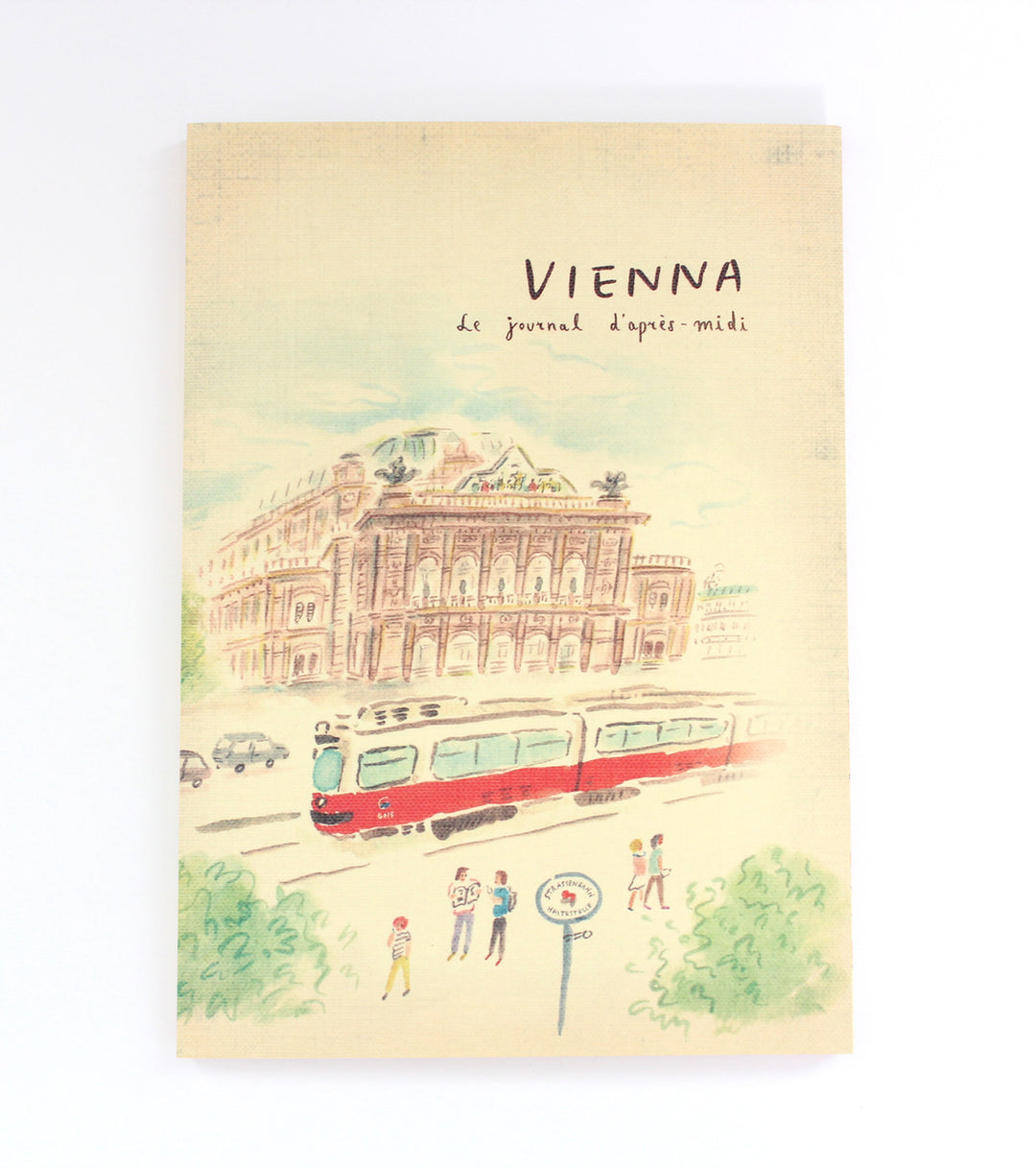 L'apres-Midi Travel Journal 98p. Italy Vienna White Background Photo