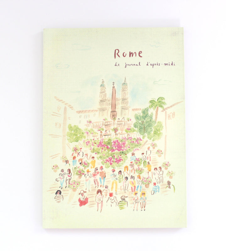 L'apres-Midi Travel Journal 98p. Italy Rome White Background Photo