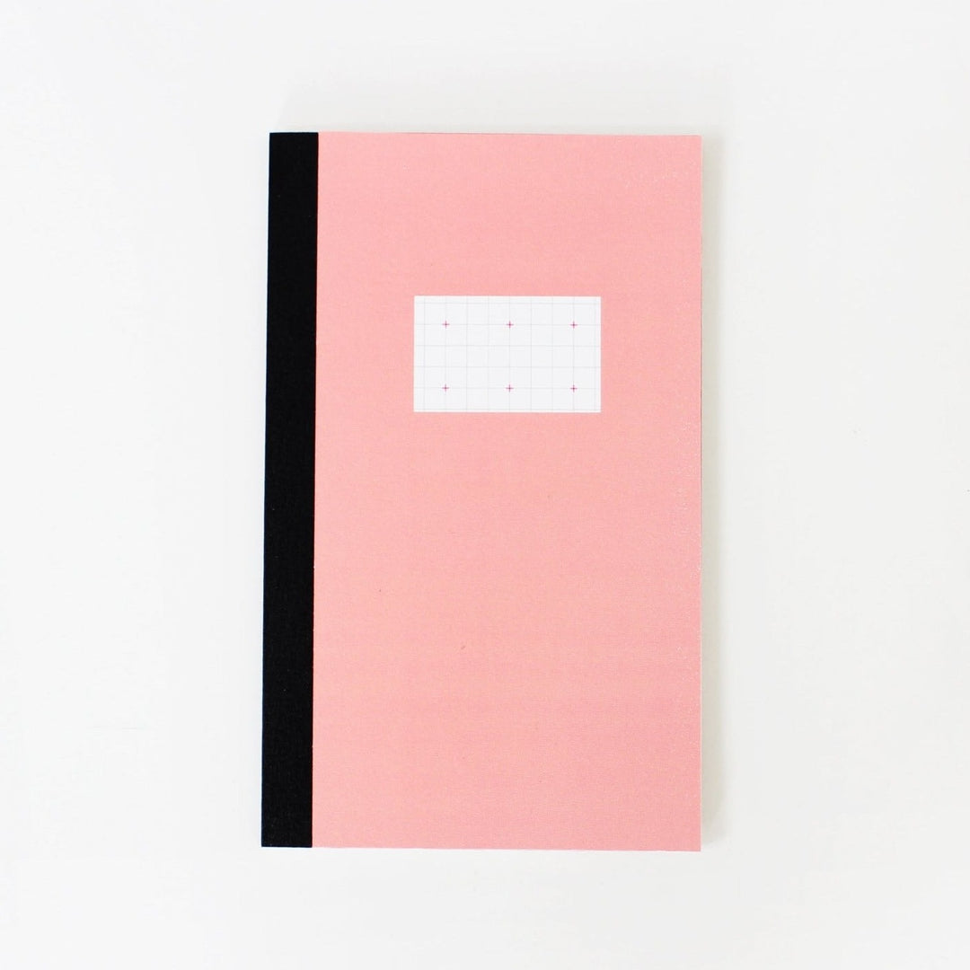 Paperways New Notebook S Cross Grid Pink White Background Photo