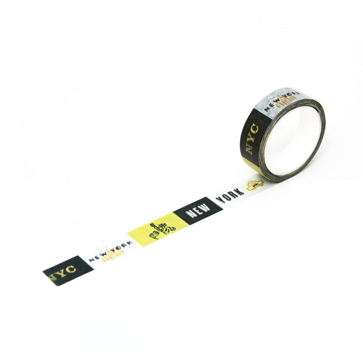 L'apres-Midi Masking Tape 0.6 in. New York Ver. 3 White Background Photo